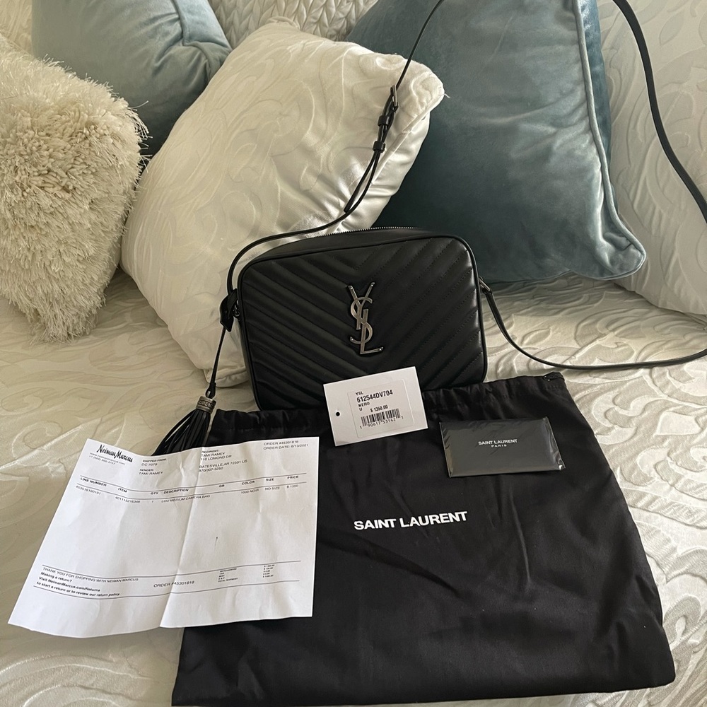 YSL Medium Camera Leather Bag NWT